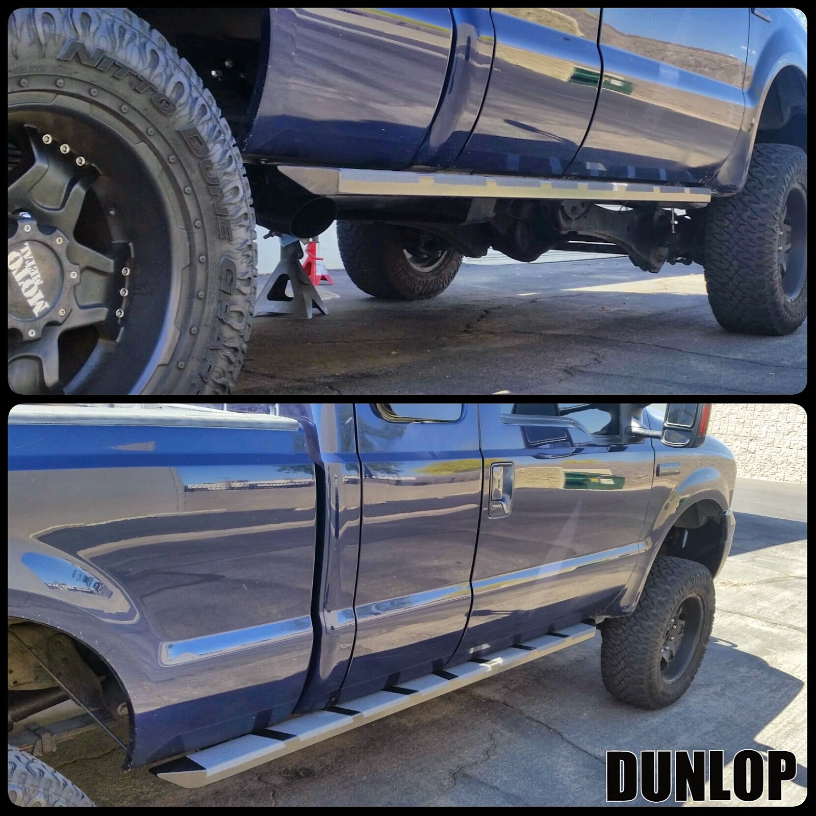 DUNLOP CUSTOMS FORD SUPER DUTY ROCK SLIDER / STEPS